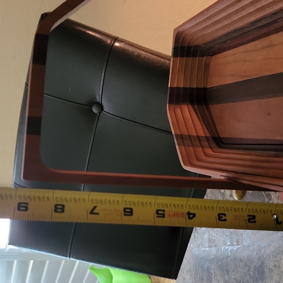 Vintage Deep Spring Collapsible Wooden Basket - Picture 6 of 8